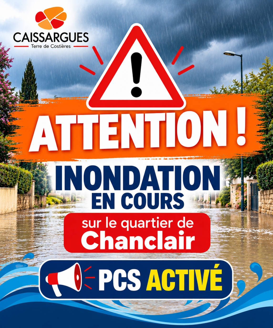 Alerte Inondation à Chanclair