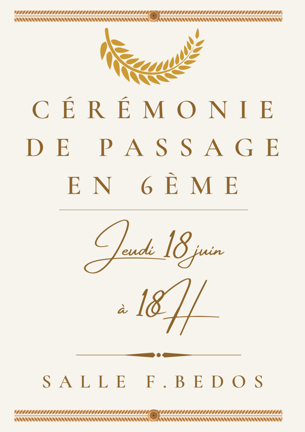 CÉrÉmonie De Passage (A4)